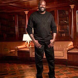 Shaquille O’Neal XLG Metallic Knit Sweater Black Gunmetal NWT 2XLT Holiday Shirt